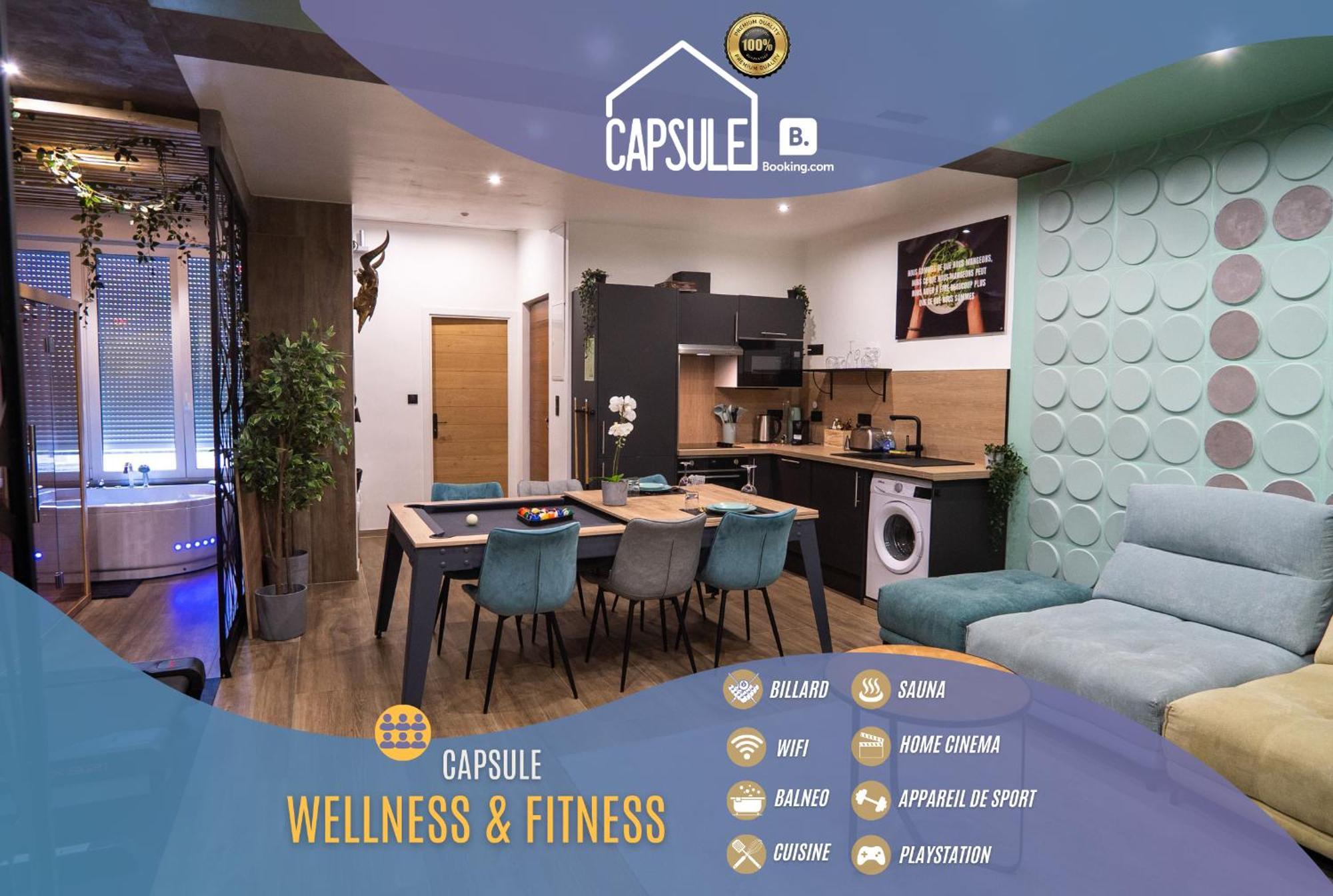 Capsule Wellness - Sauna - Balneo - Machine De Sport Privatif - Ps5 - 2 Chambres Valenciennes Kültér fotó